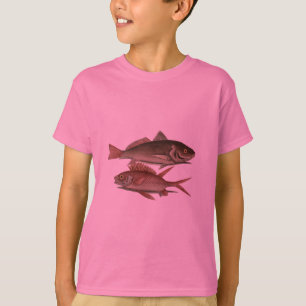 Vissers met roodbaars t-shirt