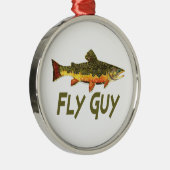 Vissers Metalen Ornament (Rechts)