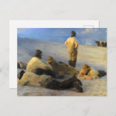 Vissers op Skagen Beach door Peder Severin Kroyer Briefkaart (Voorkant / Achterkant)