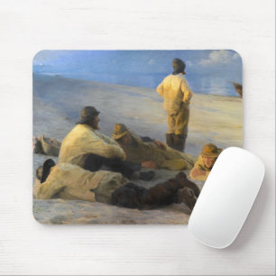 Vissers op Skagen Beach door Peder Severin Kroyer Muismat