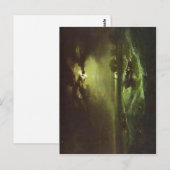 Vissers op Zee J. M. W. Turner, 1796, olie op ca. Briefkaart (Voorkant / Achterkant)