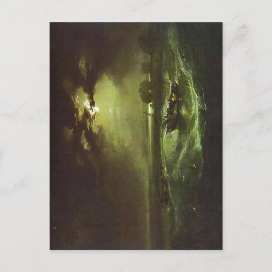 Vissers op Zee J. M. W. Turner, 1796, olie op ca. Briefkaart (Voorkant)