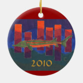 Vissers plezier keramisch ornament (Achterkant)