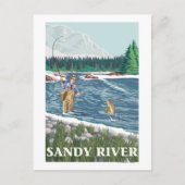 Vissers - Sandy River, Oregon Briefkaart (Voorkant)