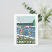 Vissers - Sandy River, Oregon Briefkaart (Staand voorkant)