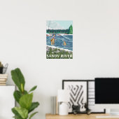 Vissers - Sandy River, Oregon Poster (Thuiskantoor)