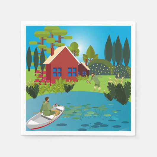 Vissers Servet (Voorkant)