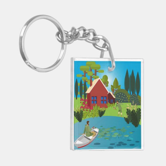 Vissers Sleutelhanger (Voorkant Links)