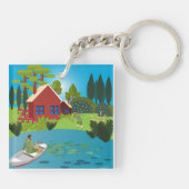 Vissers Sleutelhanger (Achterkant)