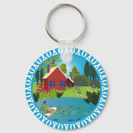 Vissers Sleutelhanger (Voorkant)