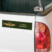 Vissers van de aangepaste forel bumpersticker (Op Truck)