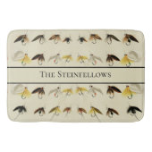 Vissers van forel-Waterverf voor vliegvliegen Badmat (Voorkant)