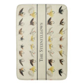 Vissers van forel-Waterverf voor vliegvliegen Badmat (Voorkant Verticaal)