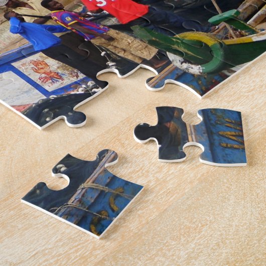 Vissers van Ghana Legpuzzel (Zijkant)