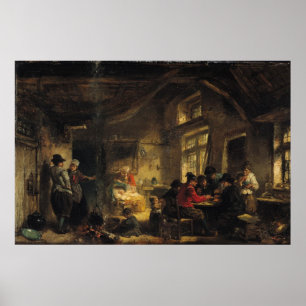 Vissers van het eiland Marken Poster