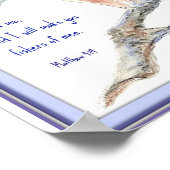 Vissers van Mannen, geschrift, inspiratie, Kingfis Poster (Hoek)