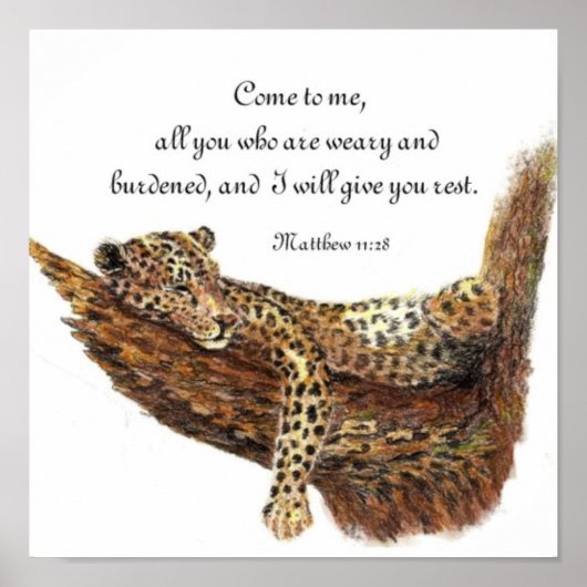 Vissers van Mannen, geschrift, inspiratie, luipaar Poster (Voorkant)