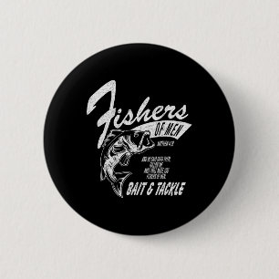 Vissers van Mannen Grafisch T-shirt - Geïnspireerd Ronde Button 5,7 Cm