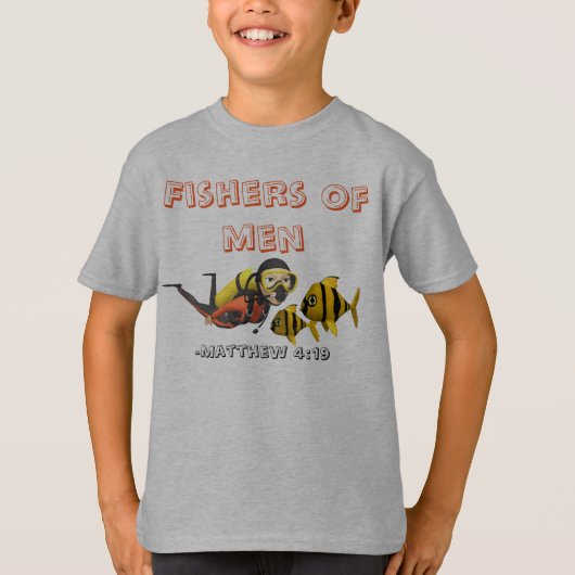 Vissers van mannen Kinder T-shirt (Voorkant)