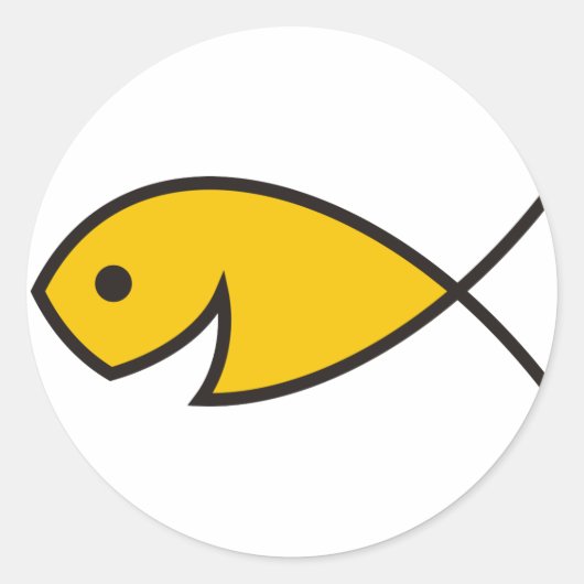 Vissers van Mannen - Matteüs 4:19 Ronde Sticker (Voorkant)