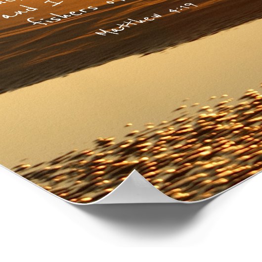 Vissers van Mannen - Zonnestrand - Poster afdrukke (Hoek)