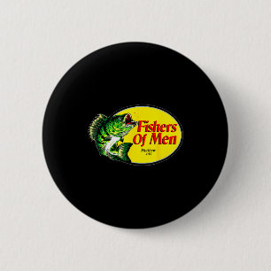 Vissers Van Mensen Mattheüs 4_19 Christelijke Vis Ronde Button 5,7 Cm