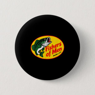 Vissers Van Mensen Mattheüs 4_19 Christelijke Viss Ronde Button 5,7 Cm