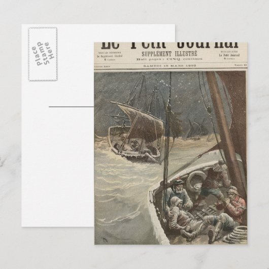 Vissers van Newfoundland Briefkaart (Voorkant / Achterkant)