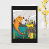 Vissers vangen grote vissen kaart (Gele Bloem)