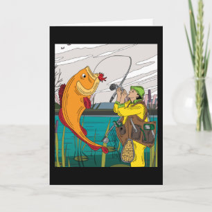 Vissers vangen grote vissen kaart