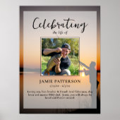 Vissers Viering van het Leven Foto Begrafenis Poster (Voorkant)