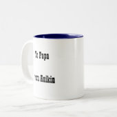 vissers, visserij, visserij1, naar PapaFrom Anikin Tweekleurige Koffiemok (Voorkant links)