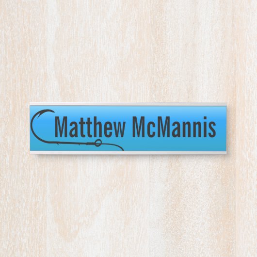 Vissers Vist Hook Hanging Deurbordje (Voorkant)