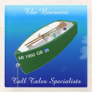 Vissers Vist Onderzetter voor gebarentaal Glazen Onderzetter