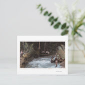 Vissers Visten op Commonwealth Creek Briefkaart (Staand voorkant)