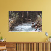 Vissers Visten op Commonwealth Creek Canvas Afdruk (Insitu (Woonkamer))