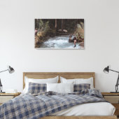 Vissers Visten op Commonwealth Creek Canvas Afdruk (Insitu (Slaapkamer))