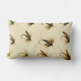 Vissers vliegen forel vliegen Waterverf Kussen