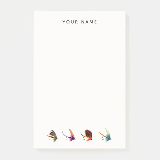 Vissers  vliegen post-it® notes (Voorkant)