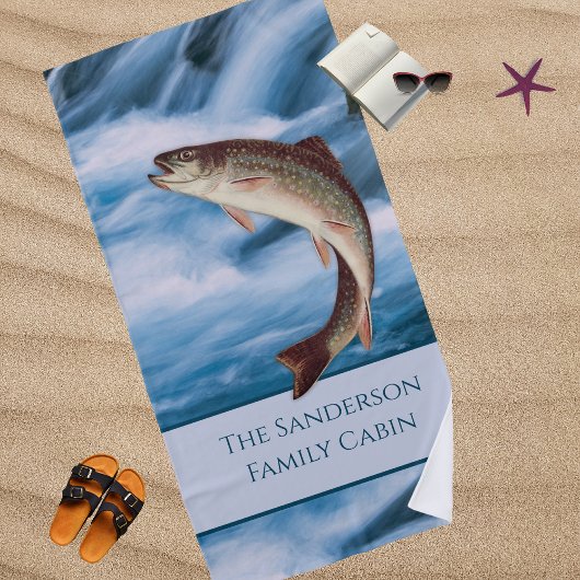 Vissers vliegen vliegend vliegen regenboogforel bl strandlaken