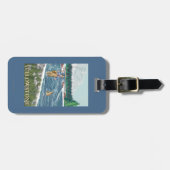 Vissers - West-geelsteen, Montana Bagagelabel (Voorkant horizontaal)