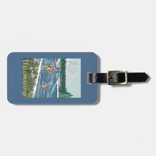 Vissers - West-geelsteen, Montana Bagagelabel (Voorkant horizontaal)