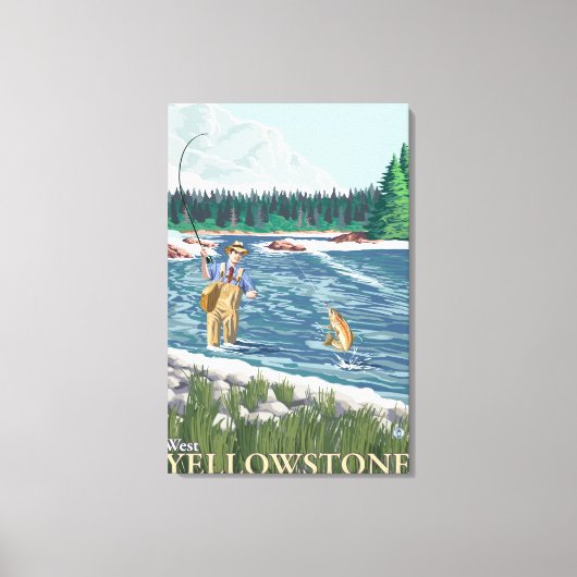 Vissers - West-geelsteen, Montana Canvas Afdruk (Voorkant)