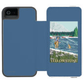 Vissers - West-geelsteen, Montana Incipio iPhone Portemonnee Hoesje (Agenda Open)