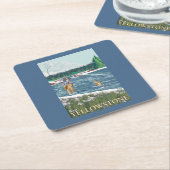 Vissers - West-geelsteen, Montana Kartonnen Onderzetters (Schuin)