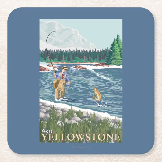 Vissers - West-geelsteen, Montana Kartonnen Onderzetters (Voorkant)