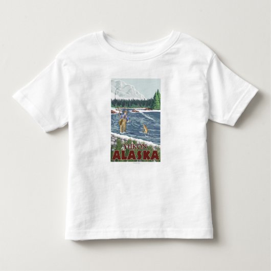 Vissers - Yukon, Alaska Kinder Shirts (Voorkant)