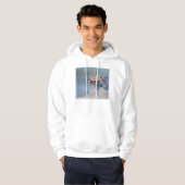 Vissers zalmvis hoodie (Voorkant volledig)