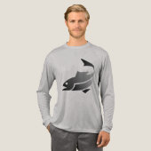 Vissers zijn cool Tri-Blend shirt (Voorkant)