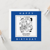 Vissers zingen over makreel-Cartoon Kaart (Voorkant / Achterkant in situ)